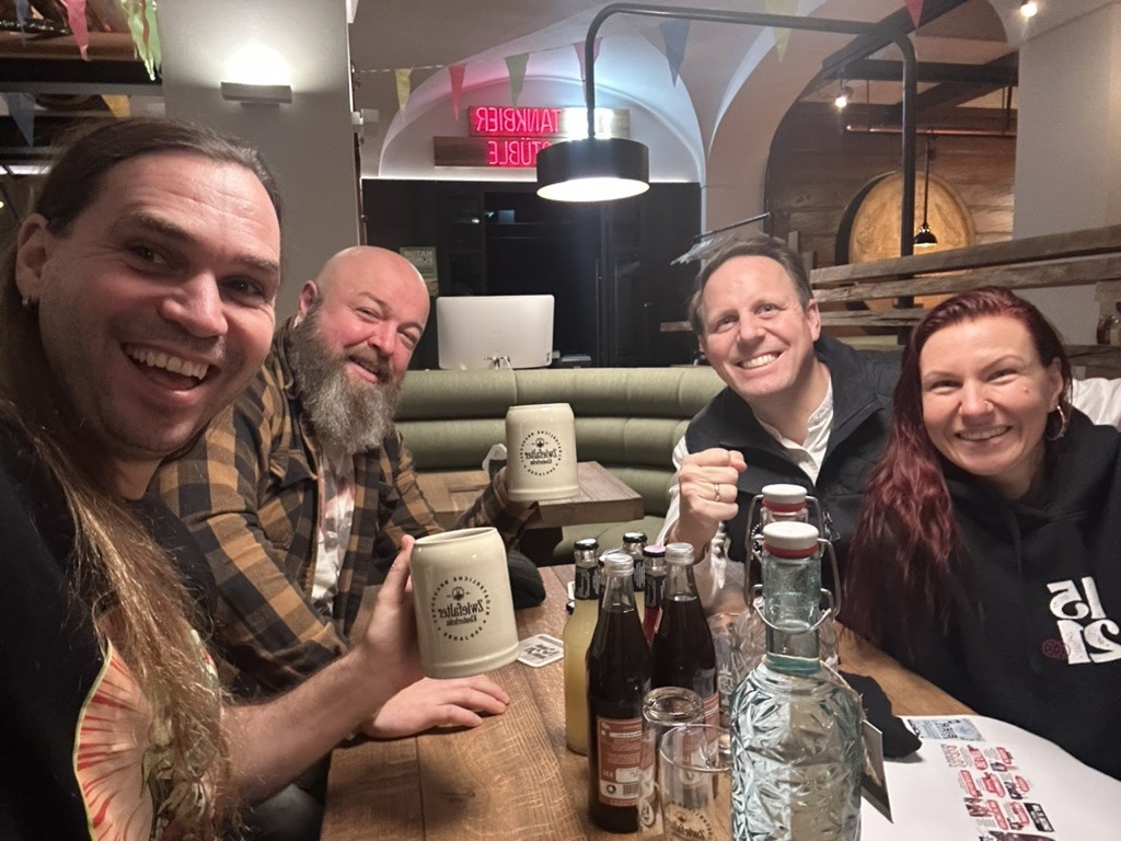 Then Comes The Night gemeinsam mit Peter Baader von Zwiefalter Klosterbräu